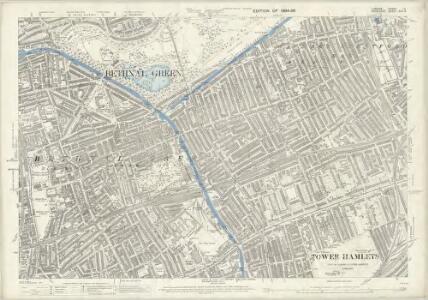 London (Edition of 1894-96) LII (includes: Bethnal Green; Hackney; Poplar Borough; Stepney) - 25 Inch Map