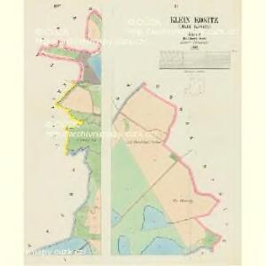 Klein Kositz (Maly Kosice) - c3354-1-003 - Kaiserpflichtexemplar der Landkarten des stabilen Katasters