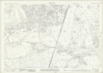 Surrey XVI.16 (includes: Woking) - 25 Inch Map