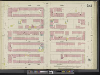 Manhattan, V. 11, Double Page Plate No. 241 [Map bounded by W. 135th St., Lenox Ave., W. 130th St., 8th Ave.]