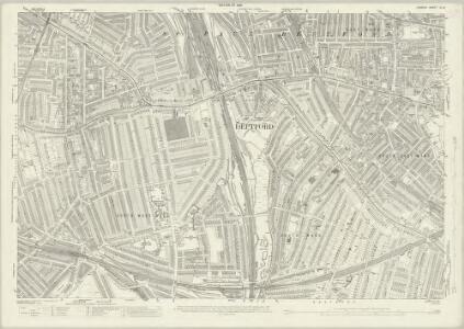 London (1915- Numbered sheets) IX.8 (includes: Deptford St Paul) - 25 Inch Map