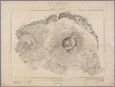 Cono Vesuviano : (dopo l'eruzione dell' aprile 1906) / colle ricognizioni generali del Settembre 1906 (Topo. Fiechter) ; aggiornato per il cratere, con documenti del 1920 (Prof.re Malladra)