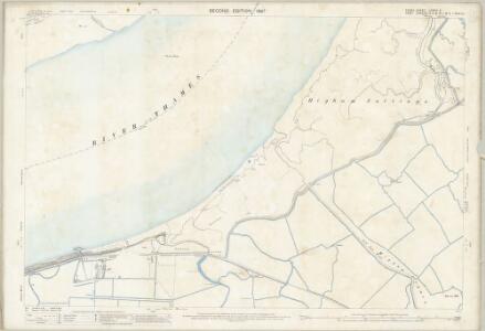 Essex (1st Ed/Rev 1862-96) LXXXIX.3 (includes: Higham; Shorne; Thurrock) - 25 Inch Map