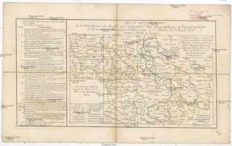 Plan géneral de la distribution des feuilles qui composent l'Atlas géographique et topographique de la guerre d'Allemagne