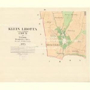 Klein Lhotta - m1531-1-002 - Kaiserpflichtexemplar der Landkarten des stabilen Katasters