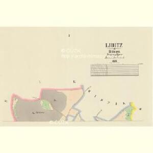 Libitz - c4007-1-001 - Kaiserpflichtexemplar der Landkarten des stabilen Katasters