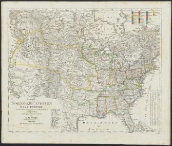 [Neuer Atlas der ganzen Erde nach den neuesten Bestimmungen ... : XXIV.] Charte von dem Nordamericanischen Staatenbunde