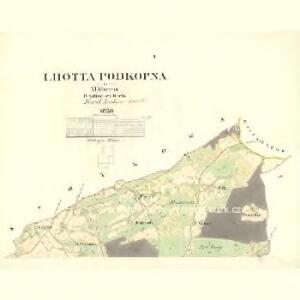 Lhotta Podkopna - m2321-1-001 - Kaiserpflichtexemplar der Landkarten des stabilen Katasters