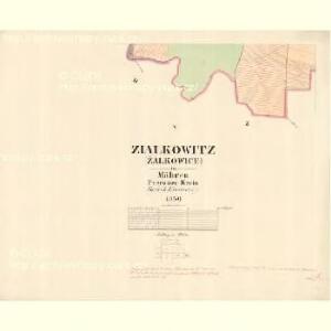Zialkowitz (Žálkowice) - m3627-1-005 - Kaiserpflichtexemplar der Landkarten des stabilen Katasters