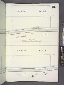 Manhattan, V. 7, Plate No. 74 [Map bounded by Hudson River, Riverside Park]