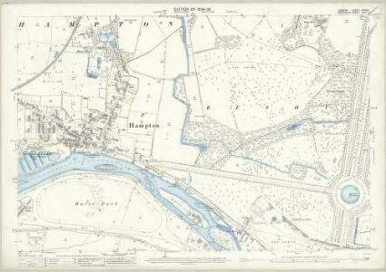 London (Edition of 1894-96) CXXXIX (includes: East Molesey; Twickenham St Mary The Virgin; West Molesey) - 25 Inch Map