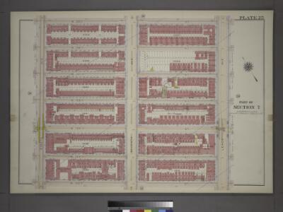 [Plate 25: Bounded by W. 139th Street, Lenox Avenue, W. 133rd Street and Eighth Avenue.]