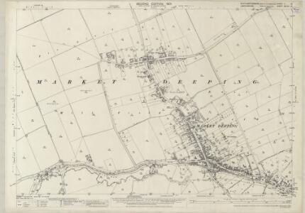 Northamptonshire IA.13 (includes: Deeping Gate; Deeping St James; Langtoft; Market Deeping; Maxey; West Deeping) - 25 Inch Map
