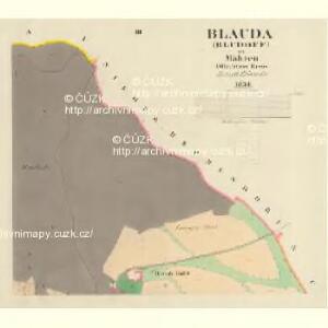 Blauda (Bludoff) - m0118-1-003 - Kaiserpflichtexemplar der Landkarten des stabilen Katasters