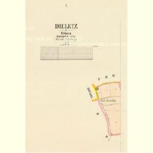 Dieletz - c1115-1-001 - Kaiserpflichtexemplar der Landkarten des stabilen Katasters