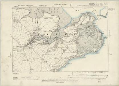 Cornwall LV.SW - OS Six-Inch Map