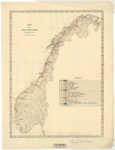 Spesielle kart 66-1: Kart udvisende de med bidrag af Statskassen understøttende Dampskibsrouter