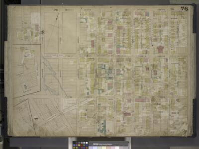 Brooklyn, Vol. 4, Double Page Plate No. 76; [Map      bounded by North 14th St., North 15th St., 5th St., Guernsey St., Lorimer St.,   Van Cott Ave., Oakland St., Newel St., Bancker St., Meserole Ave.; Including     Banker St., 2nd St., Norman Ave., 3