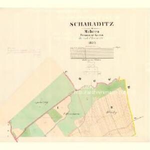 Scharaditz - m3004-1-001 - Kaiserpflichtexemplar der Landkarten des stabilen Katasters