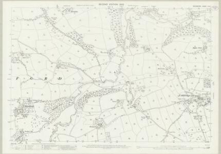 Devon LIII.4 (includes: Brushford; Coldridge; Eggesford) - 25 Inch Map