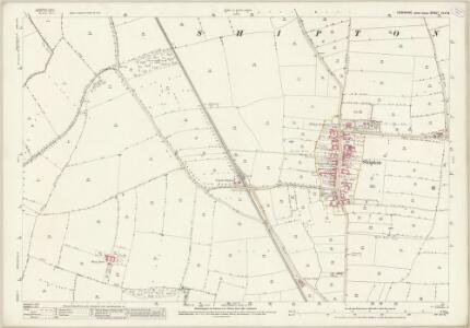 Yorkshire CLVI.8 (includes: Beningbrough; Newton Upon Ouse; Overton; Shipton) - 25 Inch Map