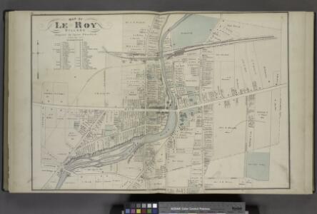 Map of Le Roy Village. [Village]