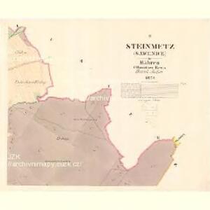 Stein Metz (Savenice) - m2879-1-002 - Kaiserpflichtexemplar der Landkarten des stabilen Katasters