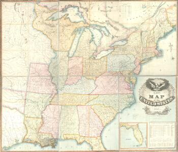 Lay's map of the United States / compiled from the latest and best authorities and actual surveys by Amos Lay, geographer and map publisher ; engraved by O.H. & D.S. Throop & Wm. Chapin.