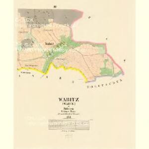 Wabitz (Wabce) - c0041-1-002 - Kaiserpflichtexemplar der Landkarten des stabilen Katasters