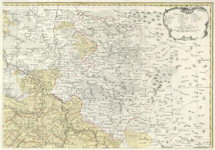 Landgrafiatvs Hasso-Cassellanvs typo geographico quatuor Foliorum expressus Cura Homannianorum Heredum Norimb: 1761