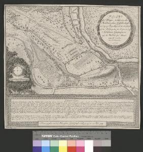 Plan der Attaques, welche von der Militarischen Gesellschaft, mit Zuzug Freywilliger ab der Landschaft auf die Wachtposten des Lagers von drey Artillerie-Compagnien auf der Wollishofer Alment gemacht worden, den 6.ten Augustus 1776