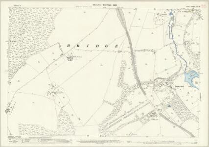 Kent XLVI.16 (includes: Bishopsbourne; Bridge) - 25 Inch Map