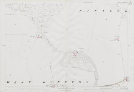 Wiltshire XXVIII.11 (includes: Fyfield; West Overton) - 25 Inch Map