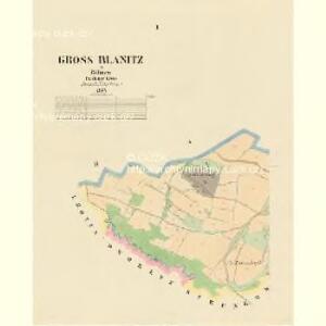Gross Blanitz - c0259-1-001 - Kaiserpflichtexemplar der Landkarten des stabilen Katasters
