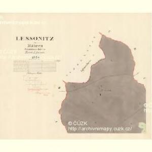 Lessonitz - m1498-1-001 - Kaiserpflichtexemplar der Landkarten des stabilen Katasters