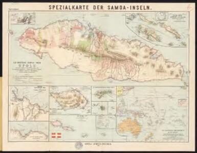 Spezialkarte der Samoa-Inseln