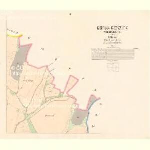 Gross Gerzitz (Welkogeřice) - c2844-1-002 - Kaiserpflichtexemplar der Landkarten des stabilen Katasters