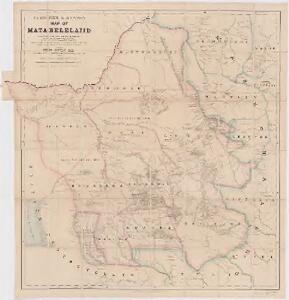 Fletcher & Espin's map of Matabeleland