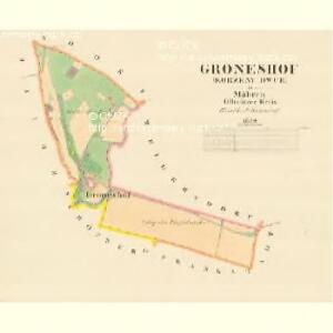 Gröneshof - m1383-2-001 - Kaiserpflichtexemplar der Landkarten des stabilen Katasters