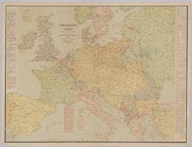 Oorlogskaart van Europa : met vermelding der voornaamste gebeurtenissen van af 28 juni 1914 tot 29 januari 1916 / samengest. en get. door Ph.L. Battefeld
