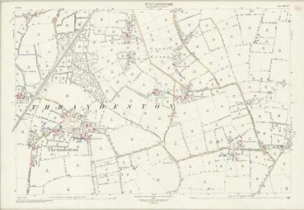 Suffolk XXV.10 (includes: Brome; Palgrave; Stuston; Thrandeston) - 25 Inch Map