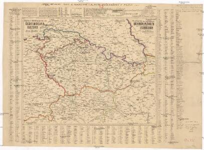 Poštovní mapa korunních zemí Čechy, Morava Slezsko