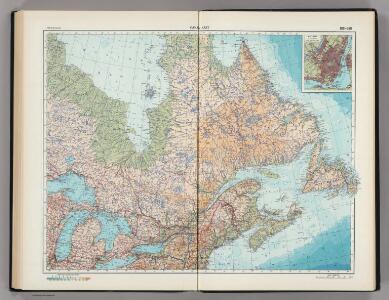 188-189.  Canada, East.  The World Atlas.