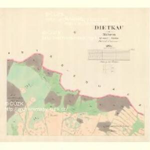 Diedkau - m0433-1-002 - Kaiserpflichtexemplar der Landkarten des stabilen Katasters