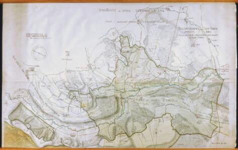 Grenzplan der Obervogtei Birmensdorf und Oberurdorf von 1643