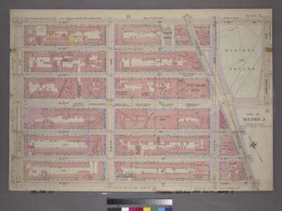 Plate 9, Part of Section 3: [Bounded by W. 26th Street, E. 26th Street, Madison Avenue, W. 23rd Street, Broadway, E. 20th Street, W. 20th Street and Seventh Avenue.]