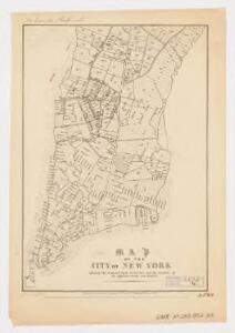 Map of the city of New York, shewing the original high water line and the location of the different farms and estates