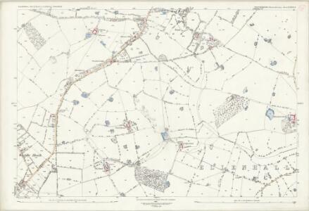 Staffordshire XXXVI.3 (includes: Eccleshall; Ellenhall; Gnosall) - 25 Inch Map