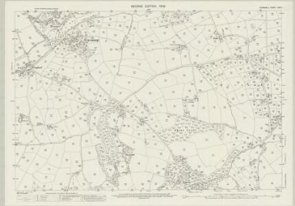 Cornwall LXIV.9 (includes: Gwennap; Perranarworthal; Stithians) - 25 Inch Map