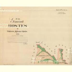 Hostes - m0859-1-001 - Kaiserpflichtexemplar der Landkarten des stabilen Katasters